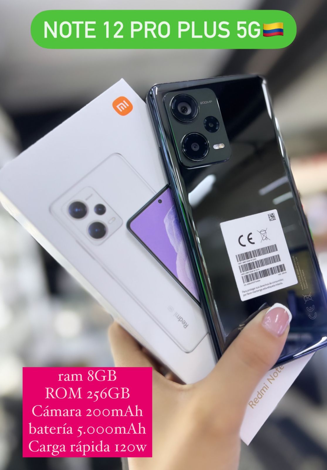 Xiaomi Redmi Note 12 Pro 5G 256GB/8 - Precio Medellin