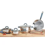 Bateria acero inoxidable home elements 7 piezas