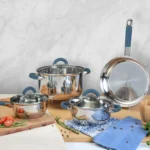 Bateria acero inoxidable home elements 7 piezas