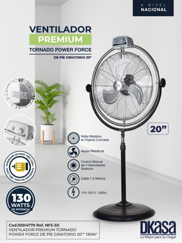 Ventilador premium tornado