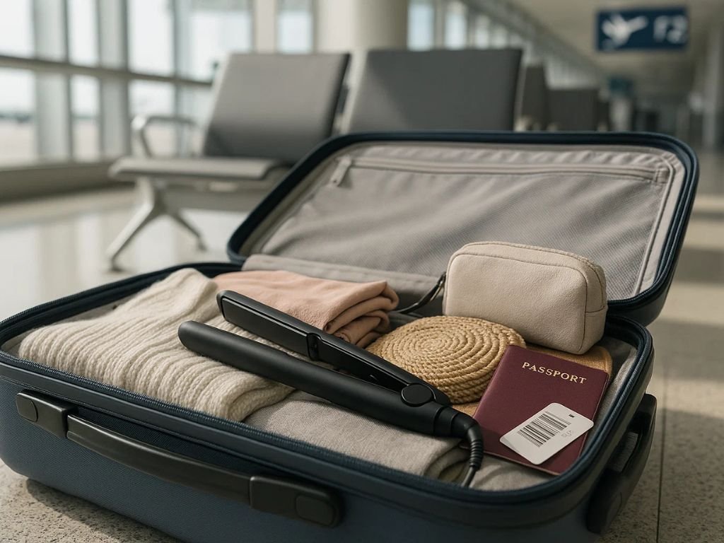 Puedo llevar plancha de cabello en equipaje de mano​ en un avión?