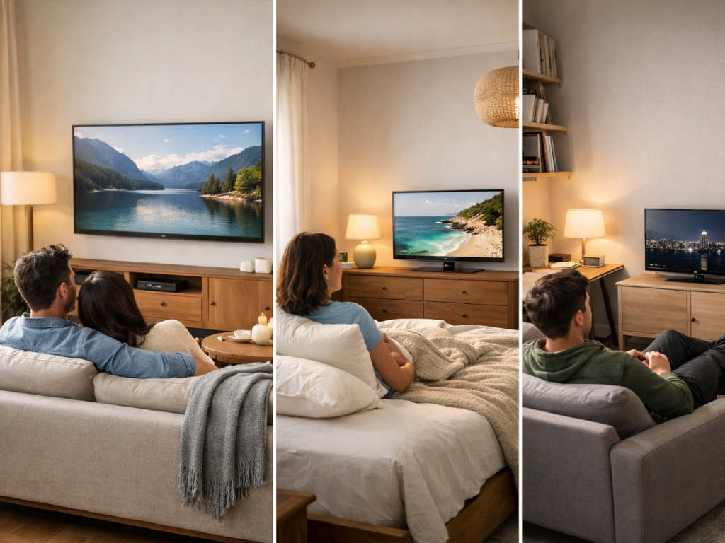 Qué tamaño de televisor comprar según tu espacio en medellin