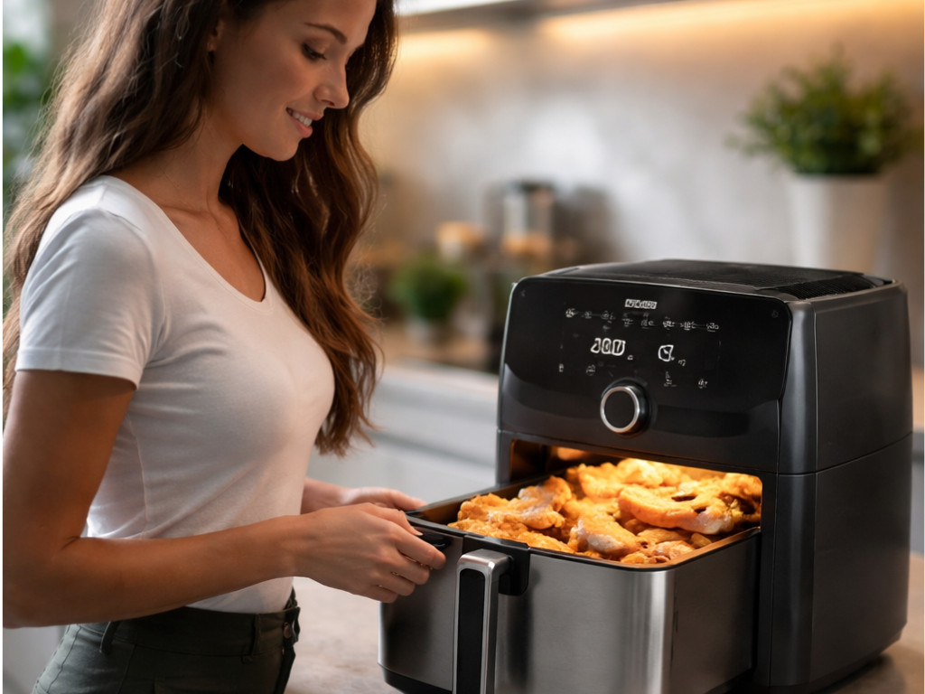 como calcular el tamaño de la freidora de aire