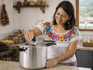 como medir la capacidad de una olla a presión