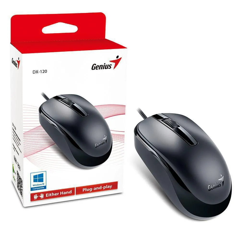 mouse-rs-dx-120-usb-negro-bl-genius Mouse genius DX 120 usb - Image 1
