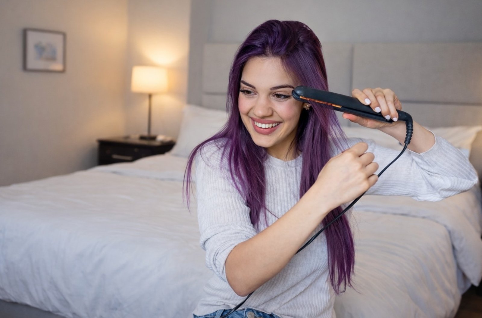 Qué plancha elegir para cabello tinturado