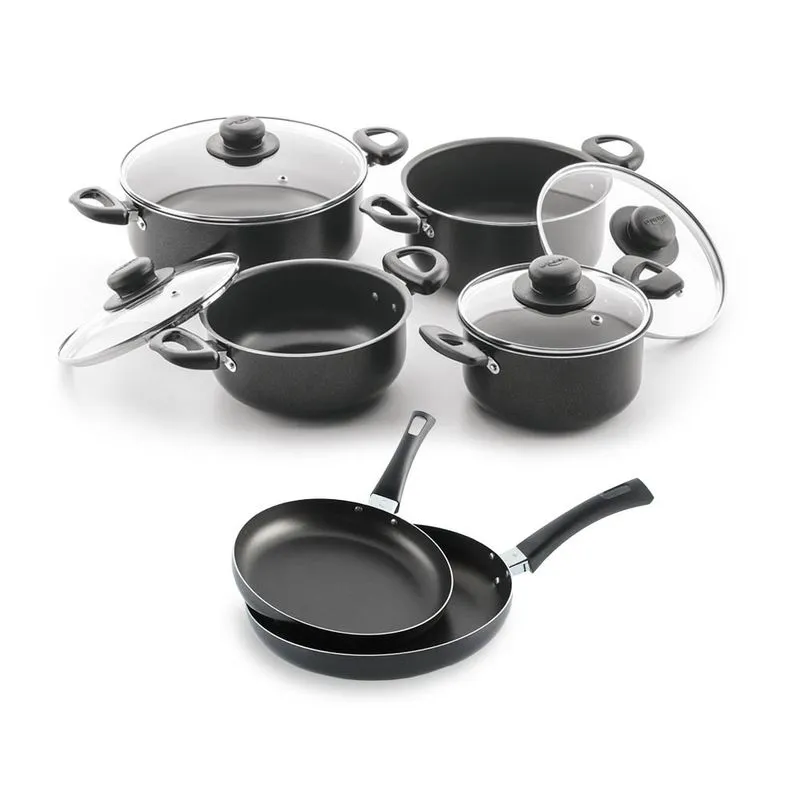 Combo Batería de Ollas 8 Piezas + Set de 2 Sartenes Universal