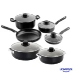 Combo Batería de Cocina 7 Piezas + Caldero 20 cm + Caldero 24 cm Universal