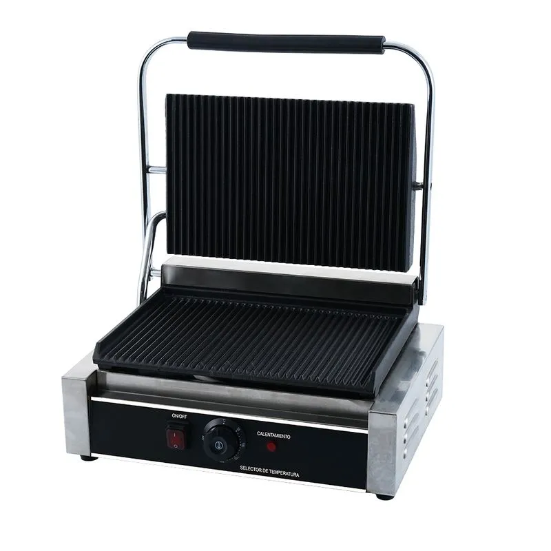 panini grill master universal Grill Profesional Eléctrico 2200 W en Acero Inoxidable con Control de Temperatura - Image 1