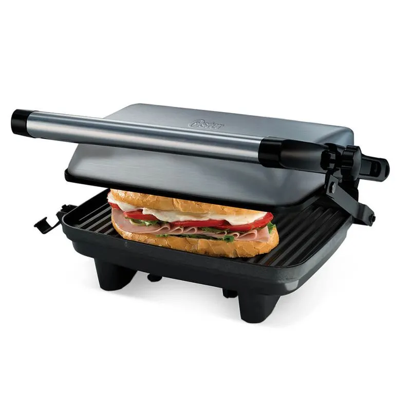 165724-800-auto Panini Grill Oster 4 rebanadas Niquelado CKSTPA2880013 - Image 1