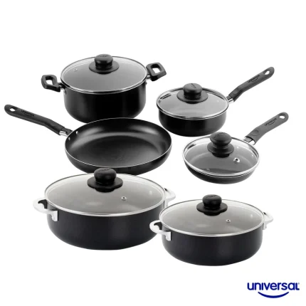 Combo Batería de Cocina 7 Piezas + Caldero 20 cm + Caldero 24 cm Universal